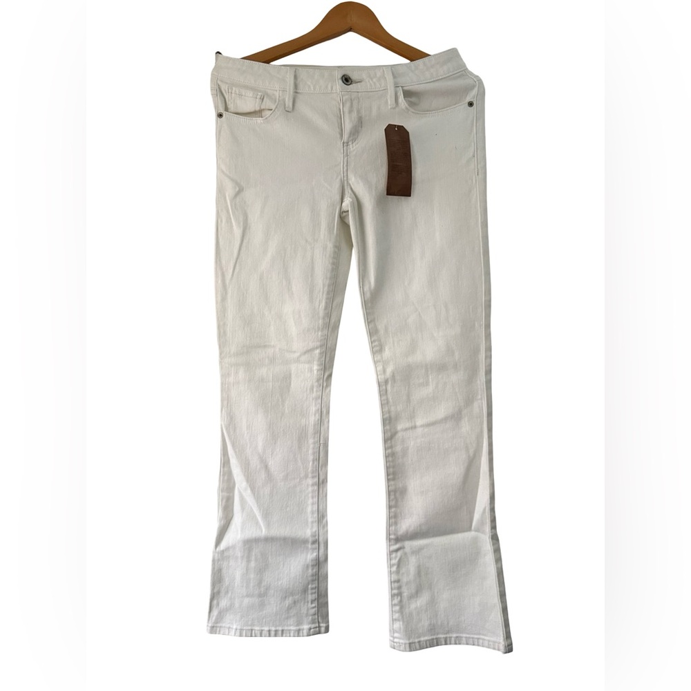 NWT GUESS Kate Low Rise Washed Bootcut Jeans White Y2K Sz 29 W 31 L Stretch